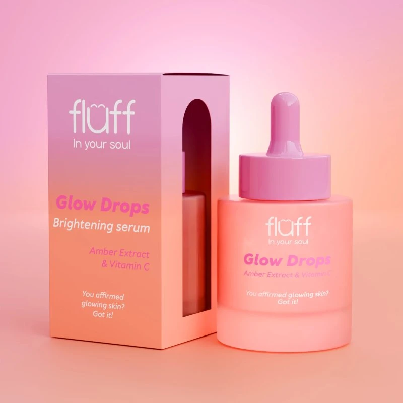 Fluff In Your Soul Glow Drops Serum z bursztynem i witaminą C 30ml