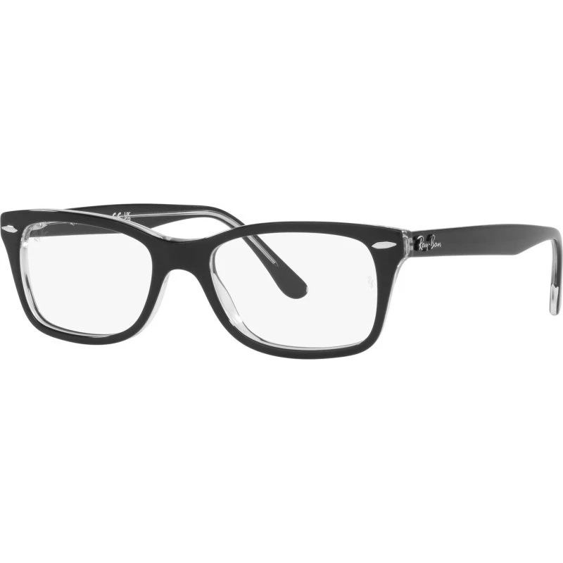 Ray-Ban RX 5428 2034 53 Czarny Prostokątny