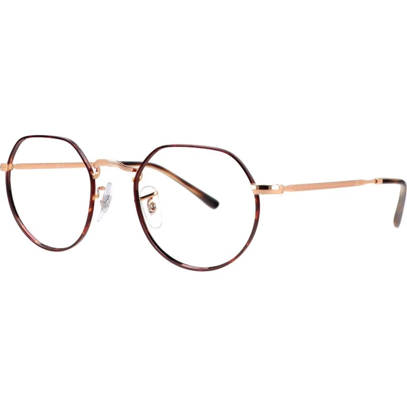 Ray-Ban RX 6465 3176 49 Złote Okulary Korekcyjne Unisex