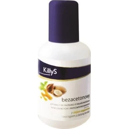KillyS Bezaketonowy Zmywacz do Paznokci z Olejkiem Arganowym 50ml