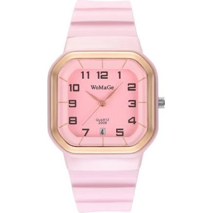 LE-12667 Zegarek damska różowy silikonowy