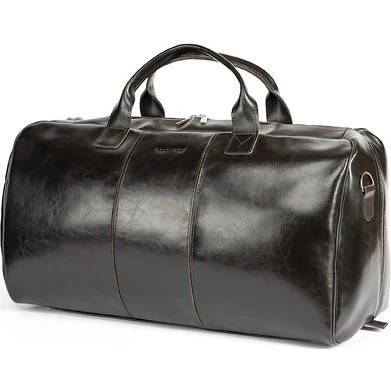 ORLOVSKY L02 Skórzana torba weekendowa czarna 40l
