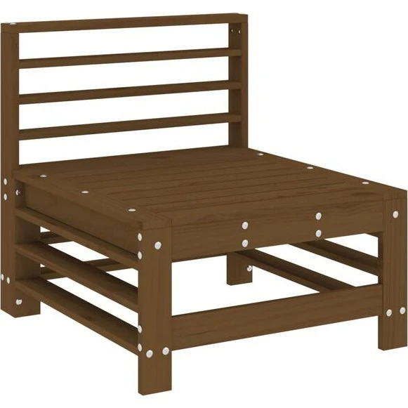 VidaXL Sofa Ogrodowa Środkowa Miodowy Brąz