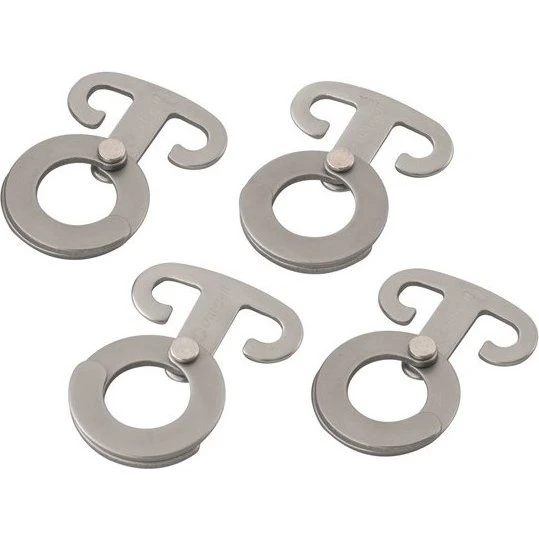 Outwell Zawieszki Accessory Hooks 4 szt. Srebrne