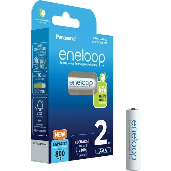 Panasonic Eneloop AAA 800 mAh 2 szt.