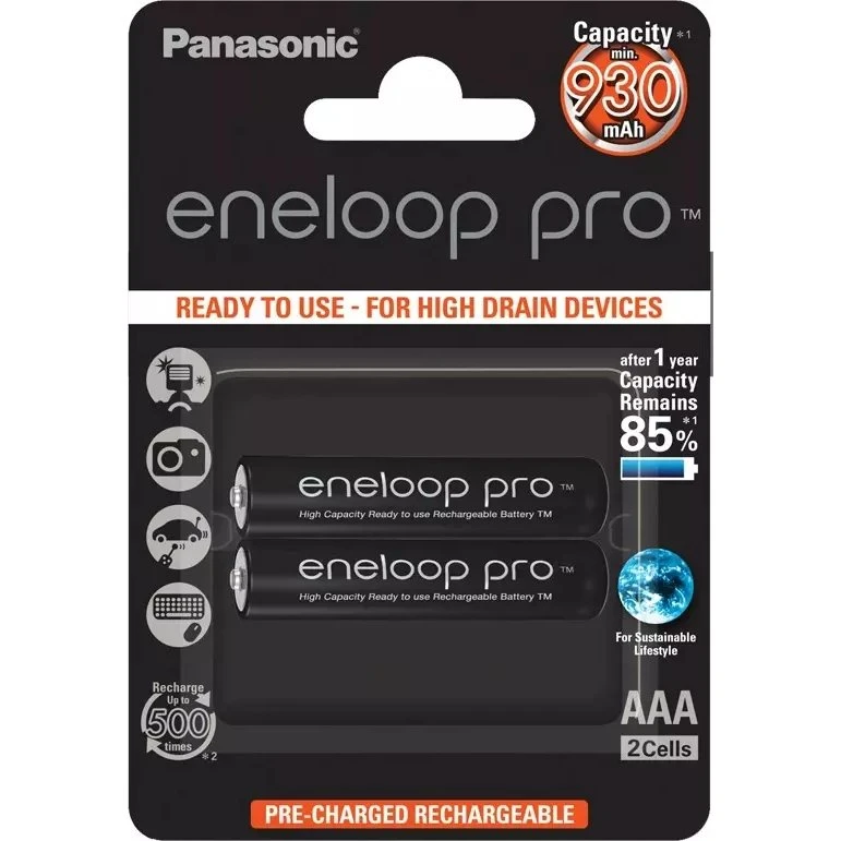 Panasonic Eneloop Pro AAA 930mAh 2 sztuki