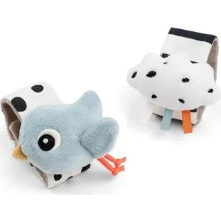 Done by Deer Happy Clouds Blue 2 szt. Zabawka na Rączkę