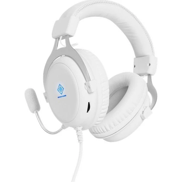 Deltaco PH85 Białe Słuchawki Przewodowe GAM-030-W