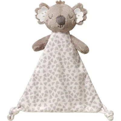 Babyono Koala Coco – Przytulanka kocyk z grzechotką, 20x25 cm