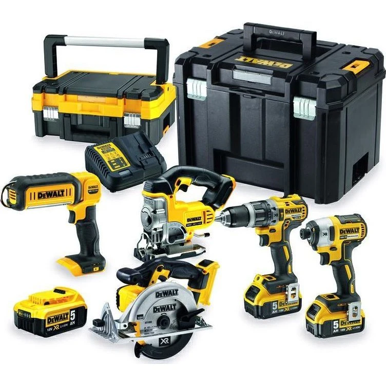 DeWalt DCK551P3T-QW Zestaw 5 narzędzi 18V XR 3x5,0Ah