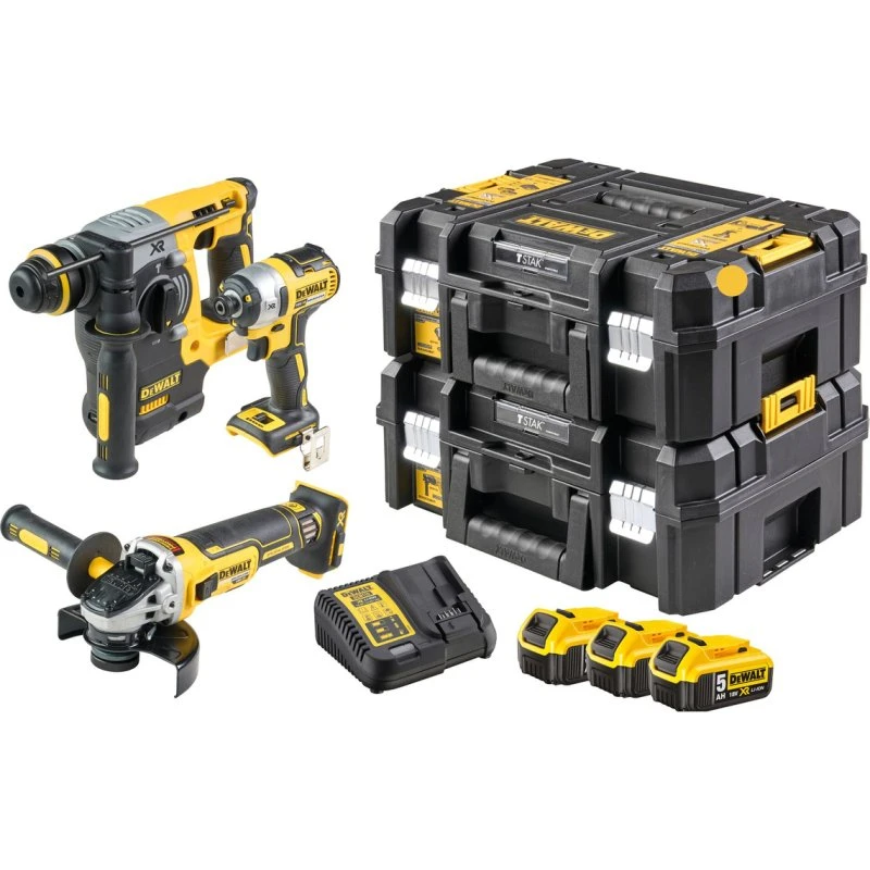 DeWalt DCK305P3T Zestaw Combo 18V 3 narzędzia + 3 akumulatory 5Ah