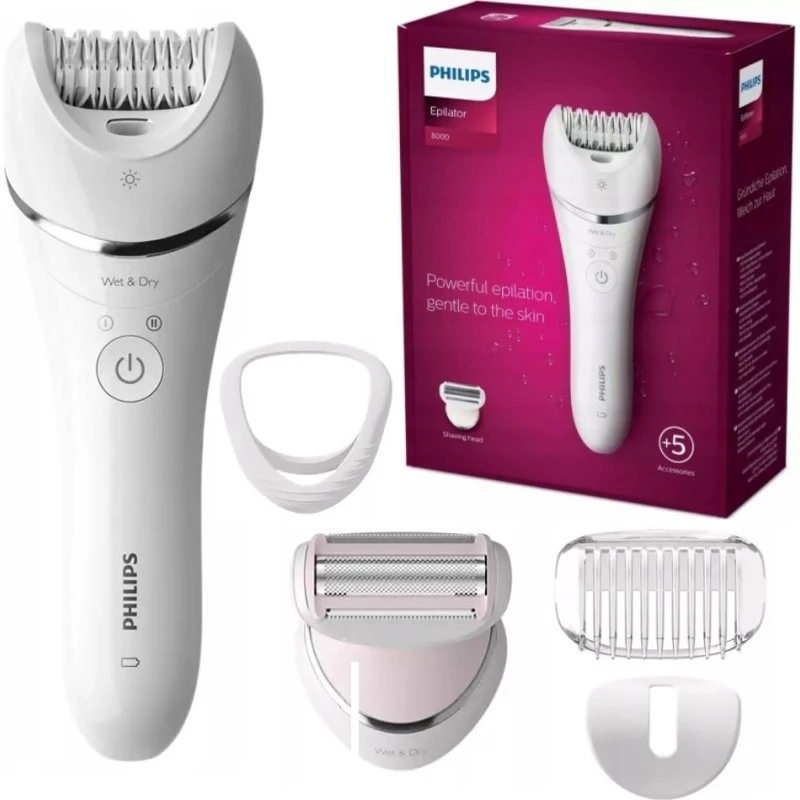 Philips Seria 8000 BRE710/00 Depilator Gładka Skóra