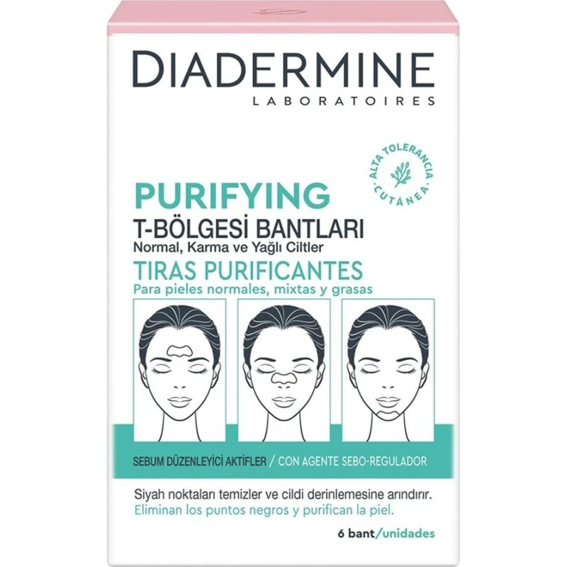 Diadermine Purifying Face Strips x6
