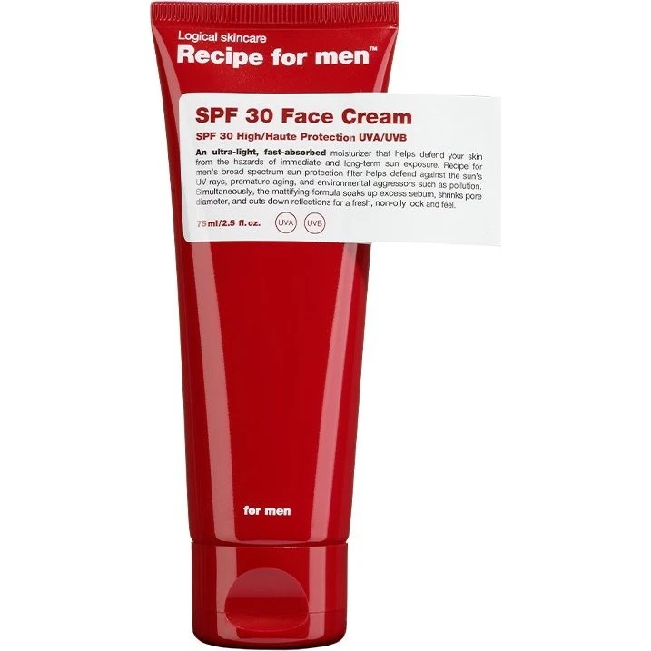 Recipe For Men Krem Nawilżający SPF 30 75 ml