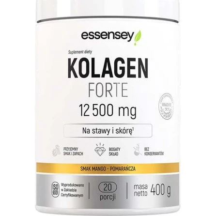 Essensey Kolagen Forte 12500 mg Mango-Pomarańcza 400g