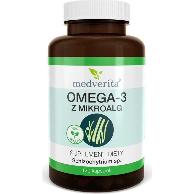 Medverita Omega-3 z Mikroalg 120 Kapsułek