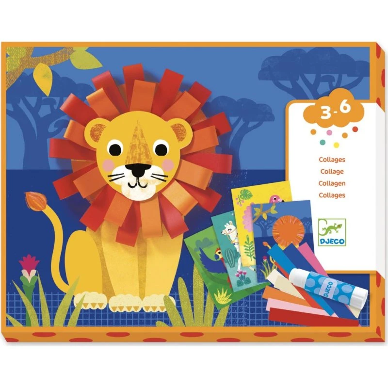 Djeco Kolaże Małe Pętle – zestaw artystyczny dla dzieci 3-6 lat