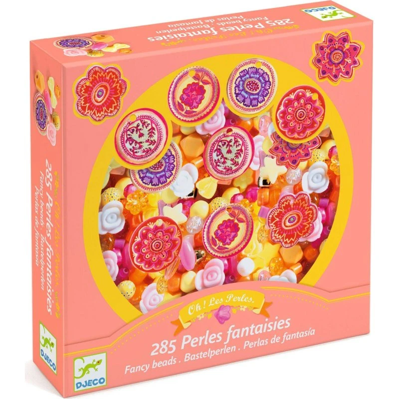 Djeco Zestaw do Tworzenia Biżuterii Perełki Kwiaty