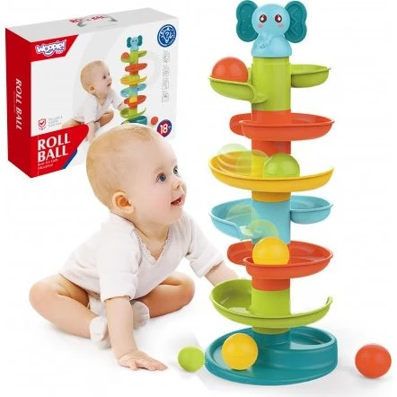 WOOPIE BABY Kulodrom Spirala + 3 Kulki