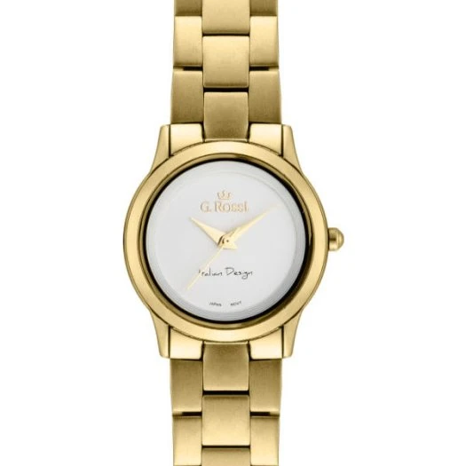 G. Rossi MASH Damski Zegarek Żółte Złoto Mesh 3cm