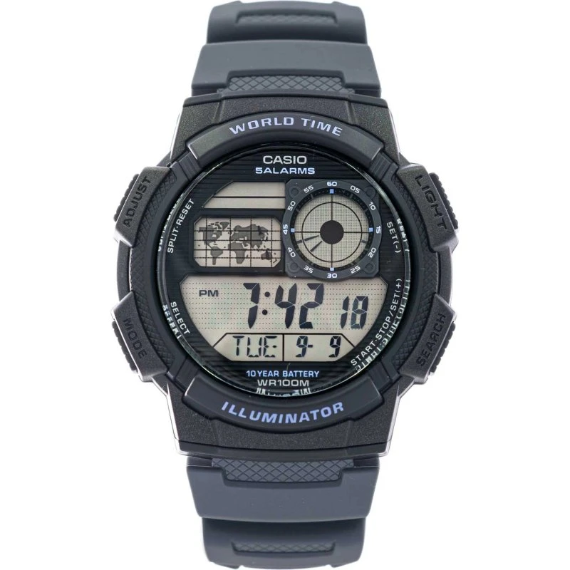 Casio Collection AE-1000W-4AV Zegarek Męski Cyfrowy Czarny