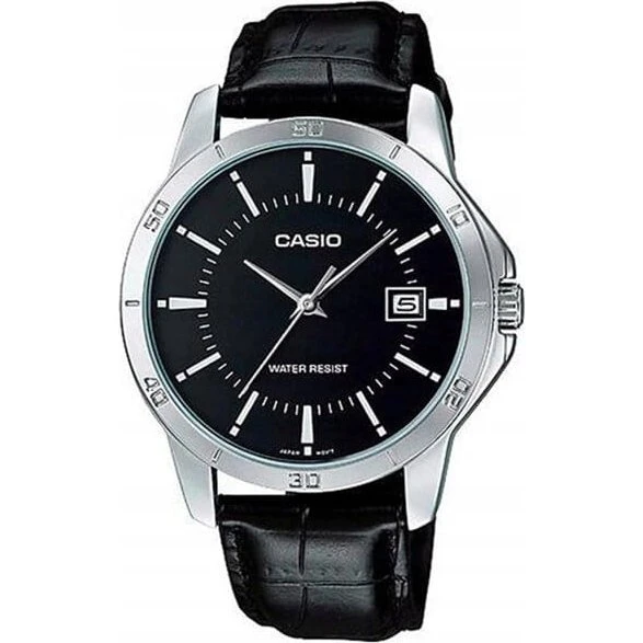 Casio MTP-V004L-1A Zegarek Męski z Mineralnym Szkłem
