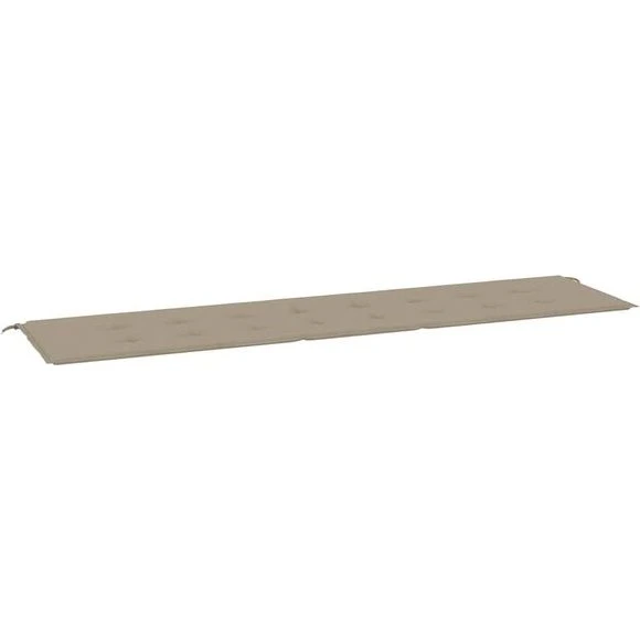vidaXL Poduszka na ławkę Taupe 200x50x3 cm