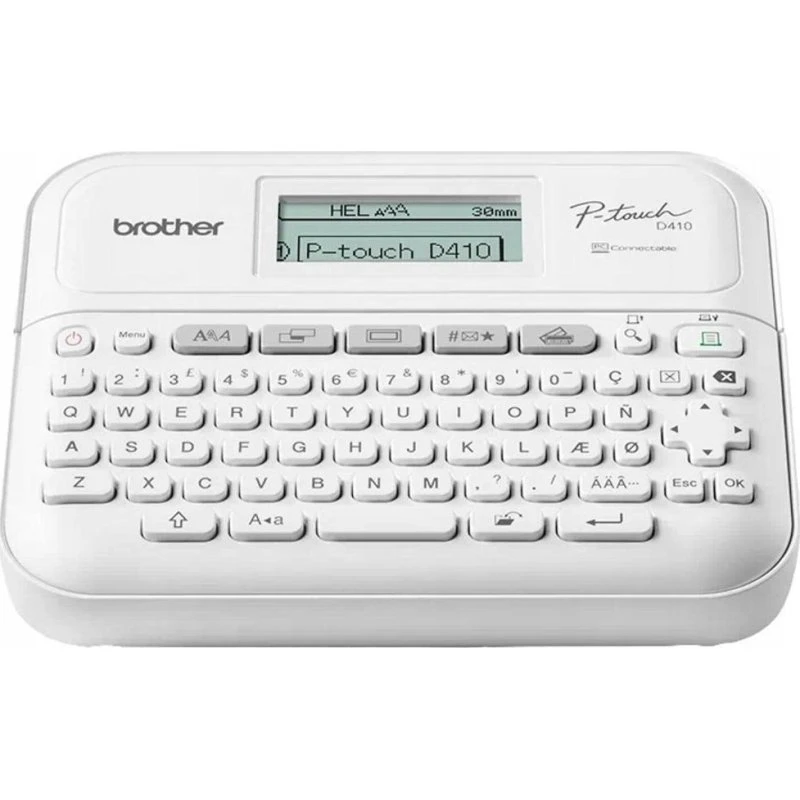 Brother P-touch D410VP Drukarka Etykiet Zink, Biała
