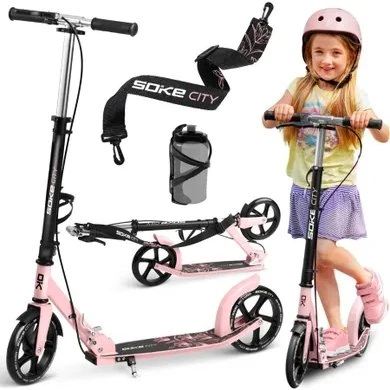 Soke City Hulajnoga Różowa z Paskiem, 200x30 mm, ABEC-9