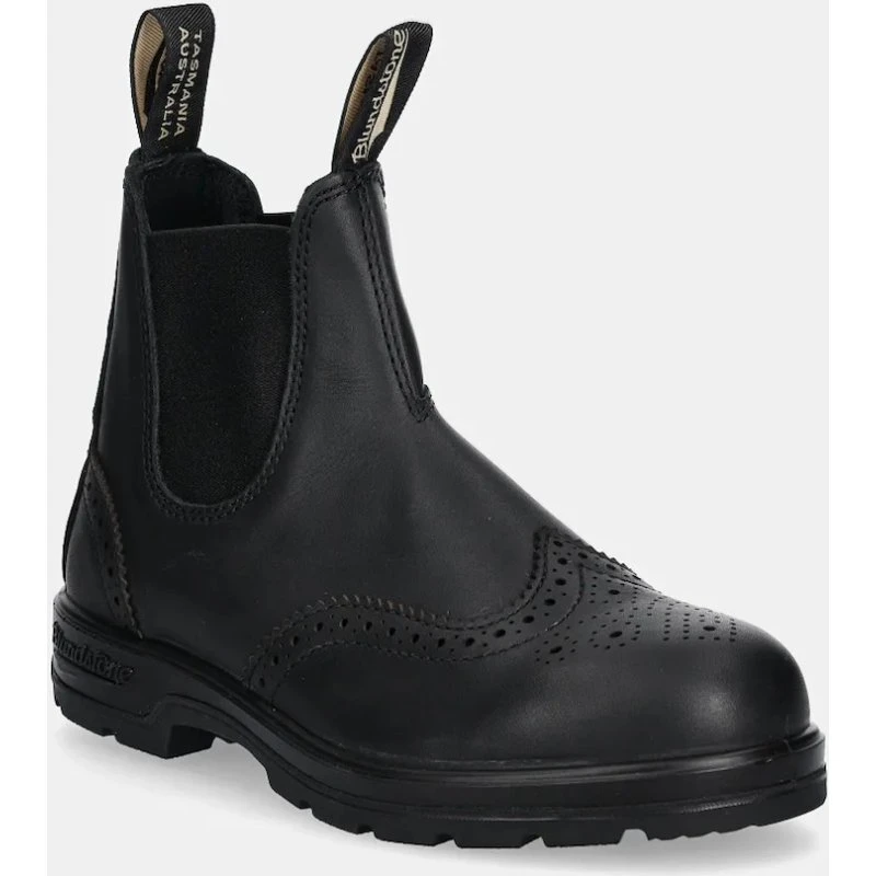 Blundstone Sztyblety 2443 Czarny Skórzane Płaski Obcas
