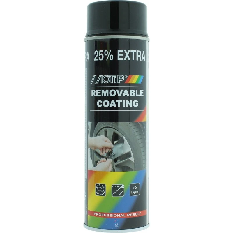 MoTip SprayPlast Czarny Wysoki Połysk 500ml