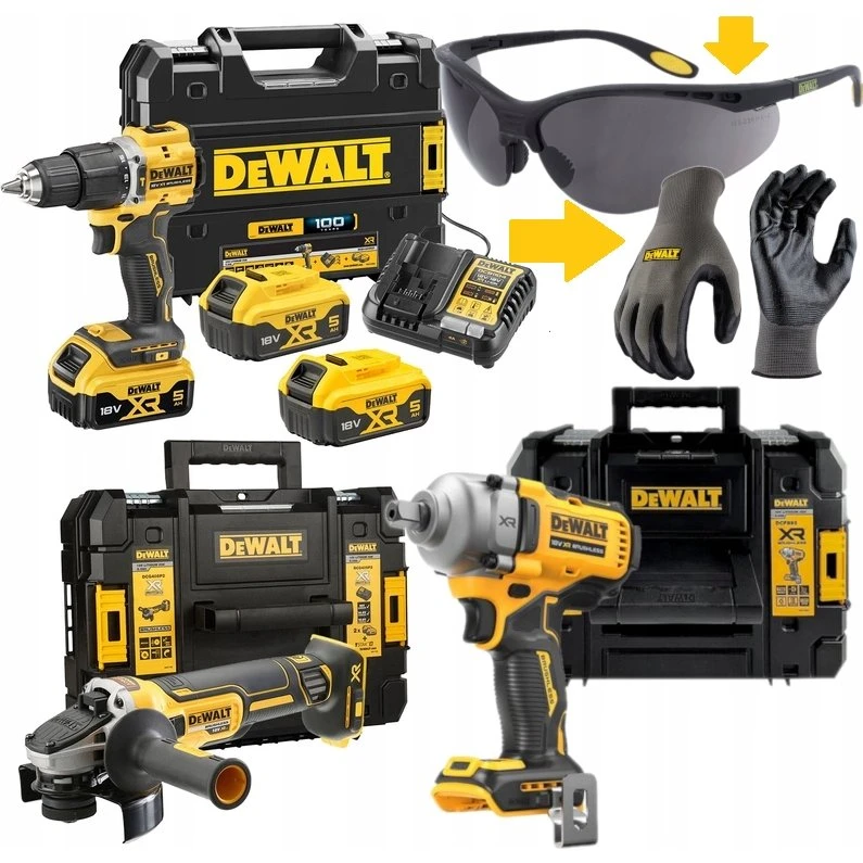 DeWalt DCKM009X Zestaw 3 narzędzi 18V XR 3x5Ah