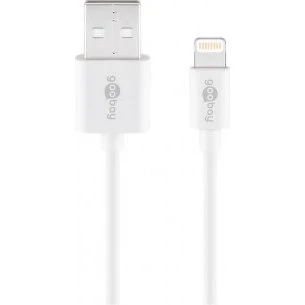 Goobay Kabel Lightning USB, biały, 1 m, MFi