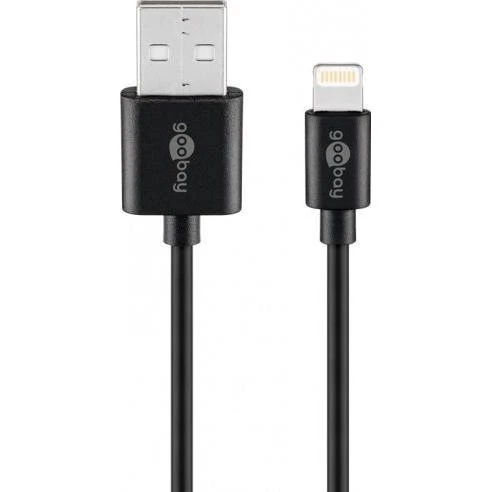 Goobay Kabel USB-A do Lightning 1 m, czarny