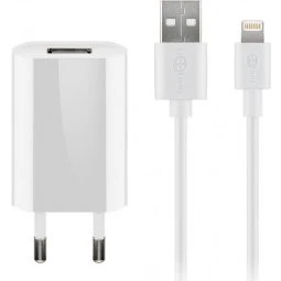 Goobay Zestaw do ładowania Apple Lightning 1A, 1m, biały