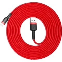 Baseus Cafule Kabel USB-A/Lightning 2A 3m czerwony