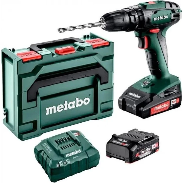 Metabo SB 18 Wiertarko-wkrętarka udarowa 18V 2x2,0Ah