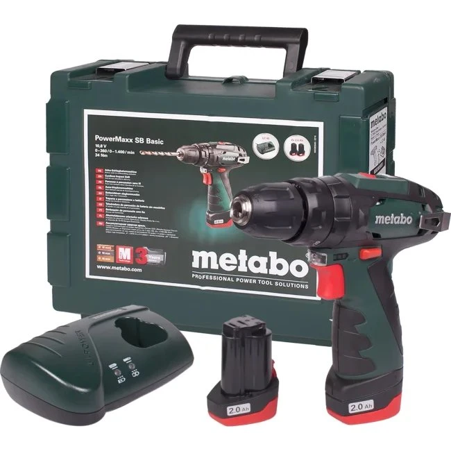Metabo POWERMAXX SB 12V 2x2,0Ah Akumulatorowa Wiertarka Udarowa