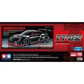 Tamiya 47512 TT-02 911 GT3 R (992) Czarny 1/10