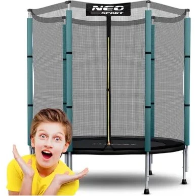 Neo-Sport Trampolina 140 cm z siatką zabezpieczającą