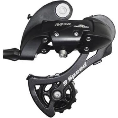 Sunrace RDM91 9v Przerzutka Tylna Czarna