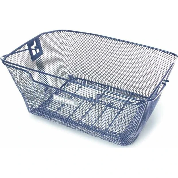 Basil Capri - kosz rowerowy czarny, stalowy, 35x31x18 cm