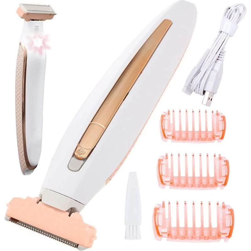 Lumina Depilator USB z LED, wymienne nakładki, do ciała