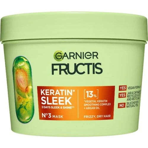 Garnier Fructis Keratin Sleek Maska do włosów 370 ml