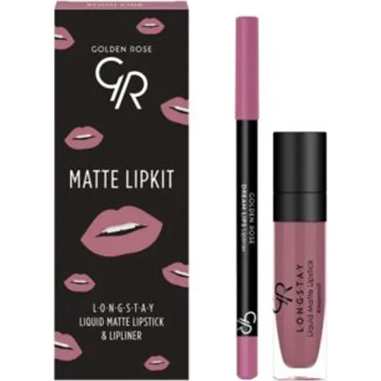 Golden Rose Matte Lipkit Blush Pink, zestaw do makijażu ust