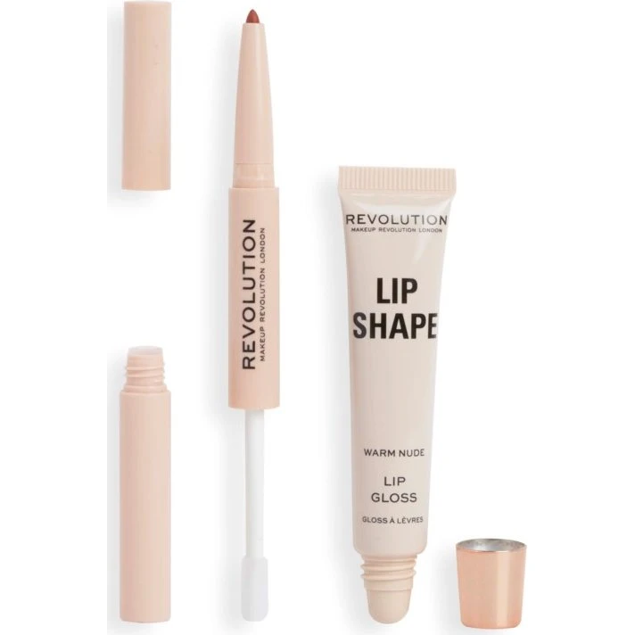 Makeup Revolution Lip Shape Kit Warm Nude 11 ml