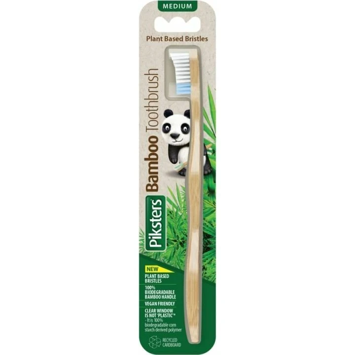 Piksters Bamboo MEDIUM - szczoteczka do zębów z bambusa