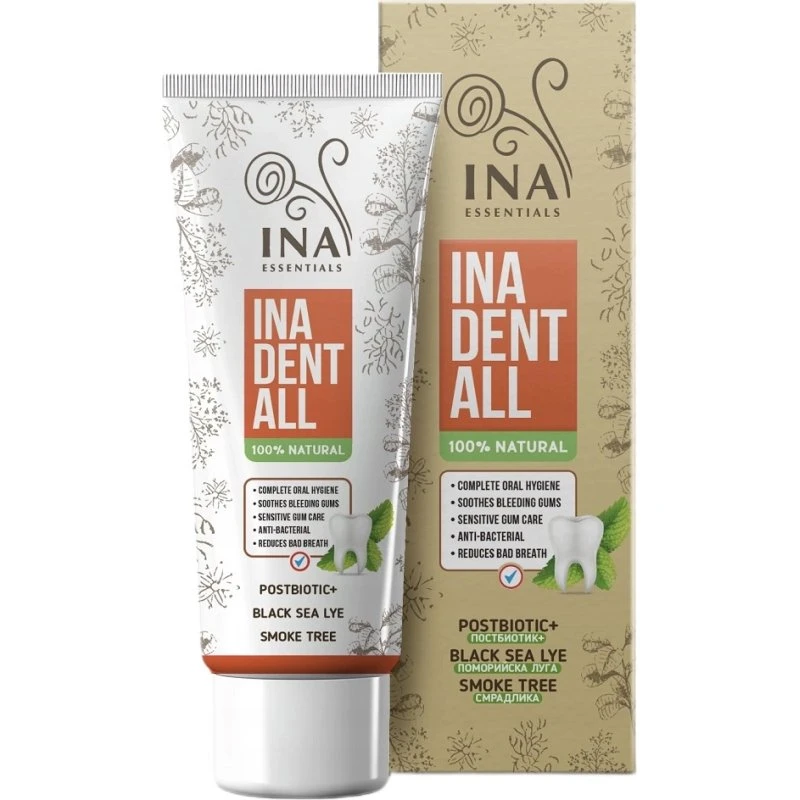 Ina Dent-All Pasta do zębów bez fluoru 75 ml