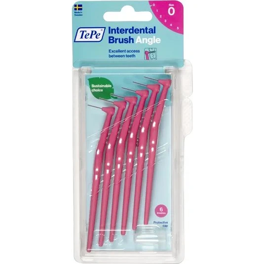 TePe Angle Szczoteczki międzyzębowe 0,4 mm różowe 6 szt.