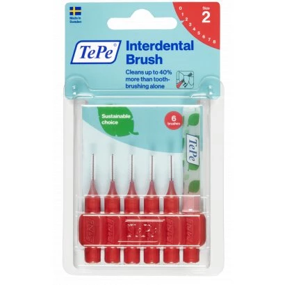 TePe Original Szczoteczki Międzyzębowe 0,5 mm czerwone 6 szt